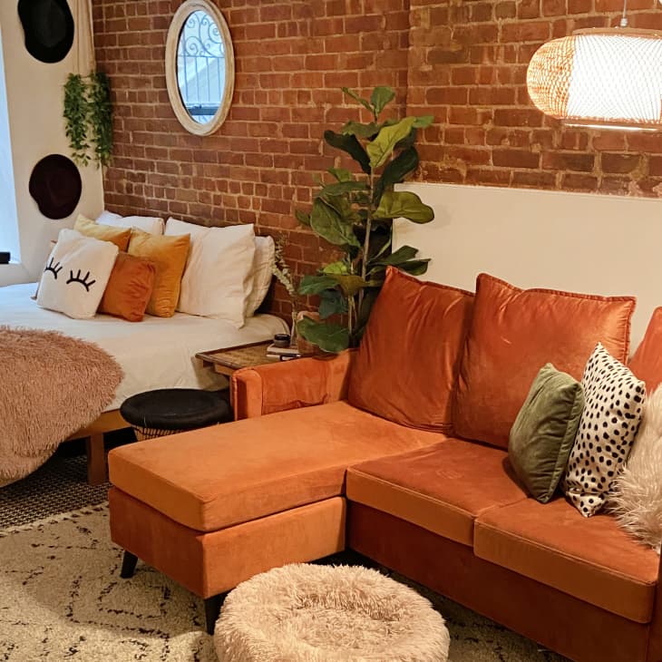 350SquareFoot Basement Brownstone Studio Apartment Apartment Therapy